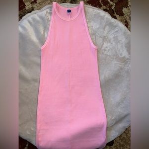 Old navy pink ribbed dress